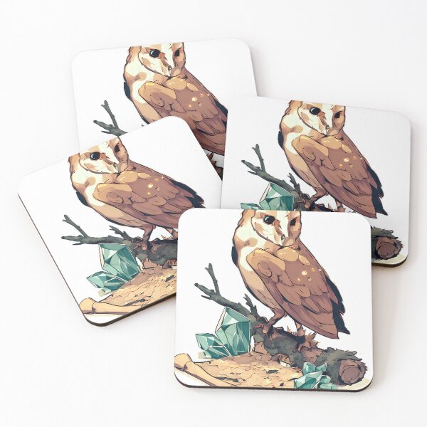 Item preview, Owl Mossy Branch Scroll designed and sold by IllumeInk.