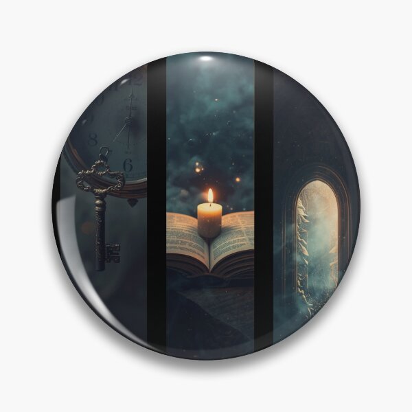 Item preview, Memento Mori Dark Academia Aesthetic — Candle, Clock & Gothic Arch designed and sold by the-cute-nerd.