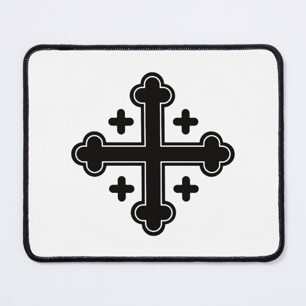 Item preview, Budded Cross Black on White. Copyright: © Collugraphic    designed and sold by Collugraphic.