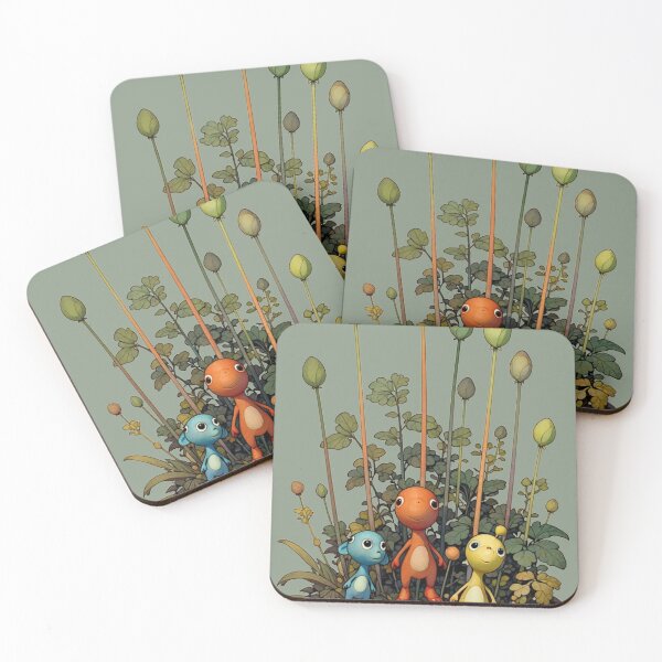 Item preview, Whimsical Forest Creatures and Magical Buds Illustration designed and sold by BLUESKY11a.
