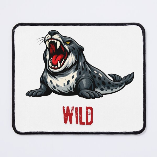 Item preview, Fierce Wild Roaring Leopard Seal Streetwear Graphic designed and sold by ROARSOME DESiGNS.