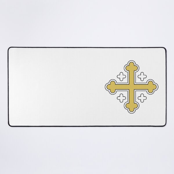 Item preview, Budded Cross Gold on White. Copyright: © Collugraphic    designed and sold by Collugraphic.
