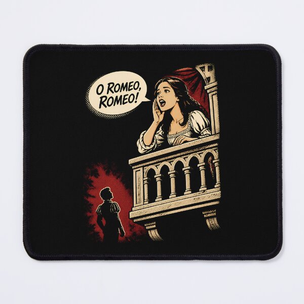 Item preview, O Romeo Romeo Pop Art Comic Juliet Balcony Graphic designed and sold by Fenay Designs.