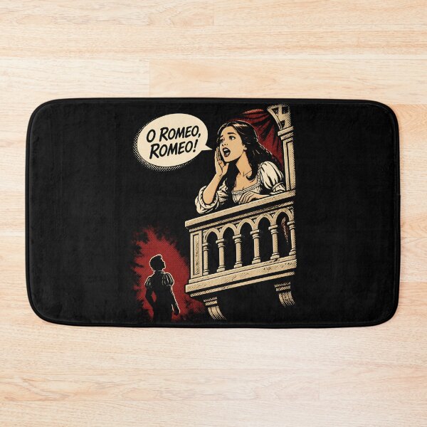 Item preview, O Romeo Romeo Pop Art Comic Juliet Balcony Graphic designed and sold by Fenay Designs.