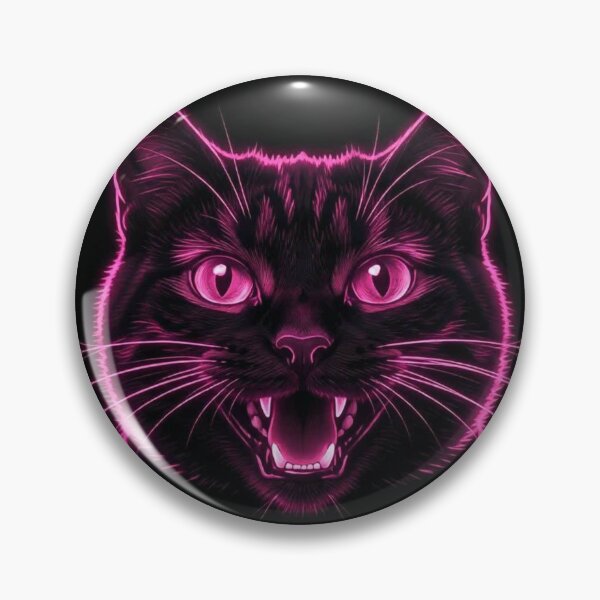 Item preview, Funny Pink Neon Cat designed and sold by UdertakerSHOP.