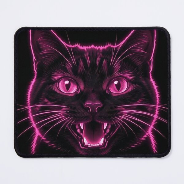 Item preview, Funny Pink Neon Cat designed and sold by UdertakerSHOP.