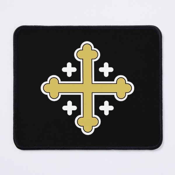 Item preview, Budded Cross Gold on Black. Copyright: © Collugraphic    designed and sold by Collugraphic.