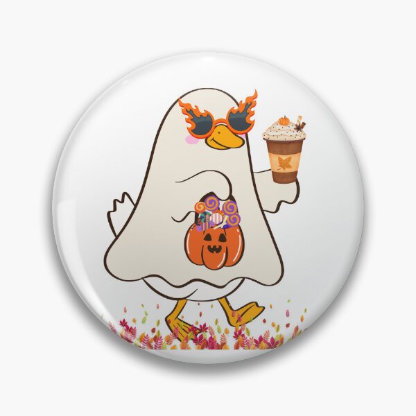 Item preview, Cute Spooky Season Ghost Duck Watercolor Style Design. designed and sold by VibranPalette.