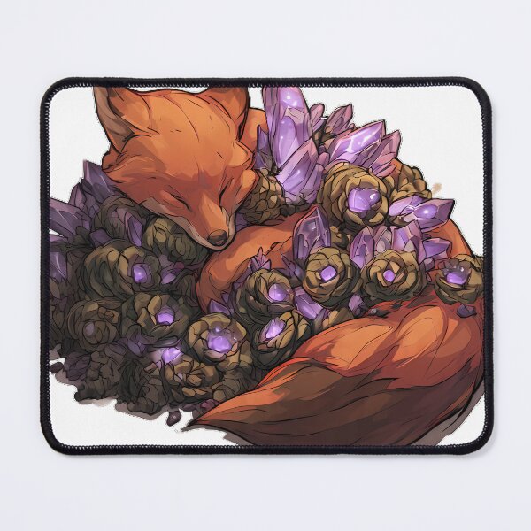 Item preview, Fox Pinecone Geode Moss designed and sold by IllumeInk.