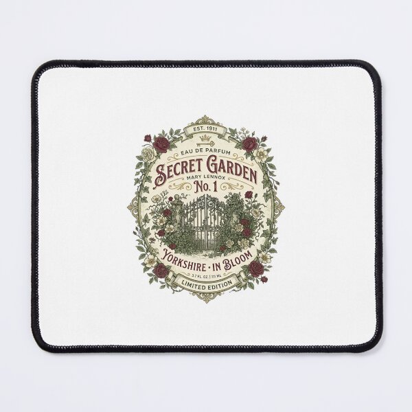 Item preview, Eau De Parfum Secret Garden Mary Lennox Vintage Perfume Label designed and sold by Fenay Designs.