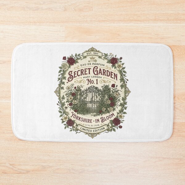 Item preview, Eau De Parfum Secret Garden Mary Lennox Vintage Perfume Label designed and sold by Fenay Designs.