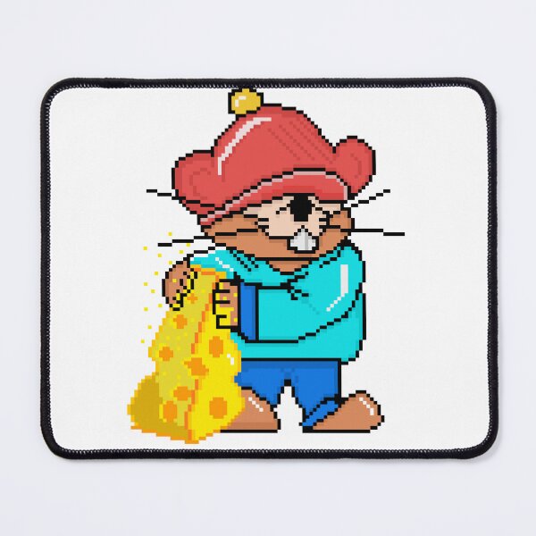 Item preview, Cute Mouse Eating Cheese designed and sold by RetroRlx.