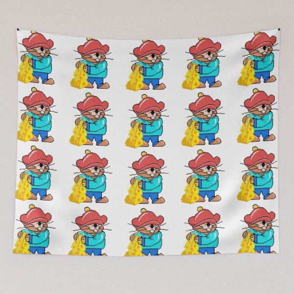 Item preview, Cute Mouse Eating Cheese designed and sold by RetroRlx.