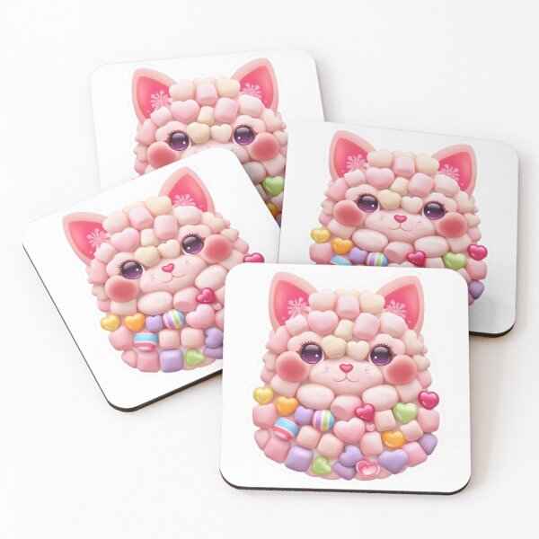 Item preview, Marshmallow Cat Kawaii Sticker designed and sold by Stylestickers55.