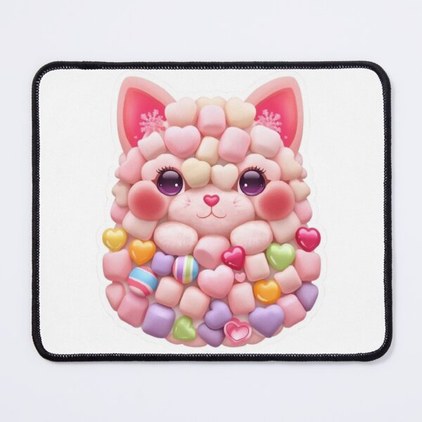Item preview, Marshmallow Cat Kawaii Sticker designed and sold by Stylestickers55.