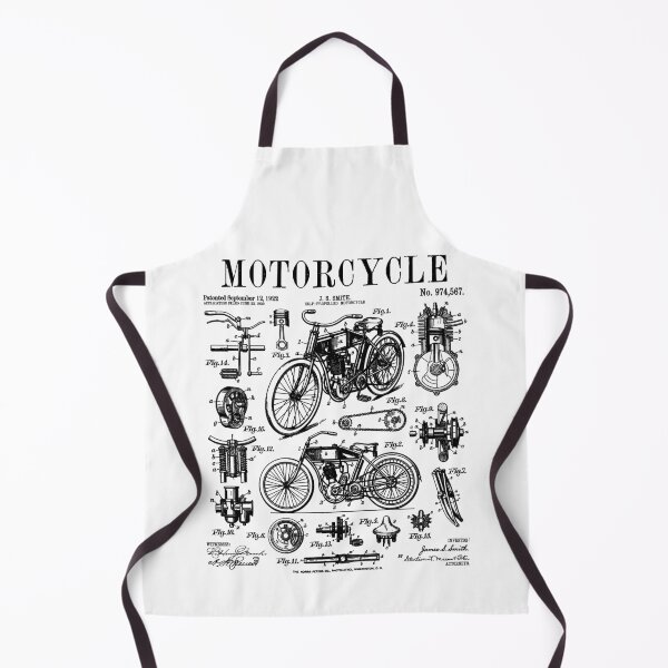 Item preview, Motorcycle Motorbike Motorcyclist Biker Vintage Patent Print designed and sold by GrandeDuc.
