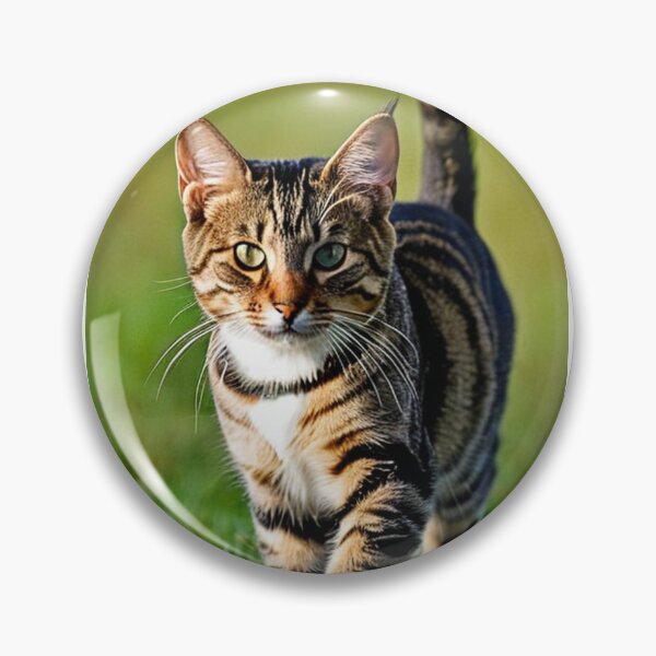 Item preview, Animals - Tabby Cat with a Captivating Gaze, Outdoor Portrait designed and sold by DoodyPets.