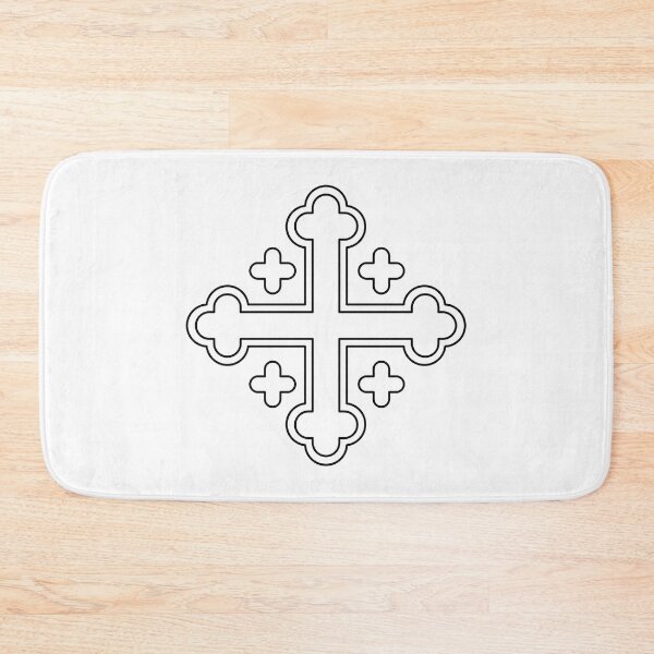 Item preview, Budded Jerusalem Style Cross White on White. Copyright: © Collugraphic    designed and sold by Collugraphic.