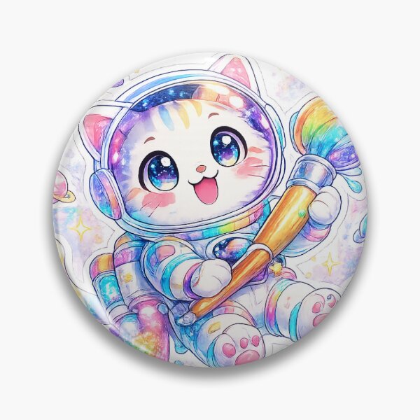 Item preview, Cosmic Cat Explorer – Space Adventure Sticker designed and sold by blossomfun.