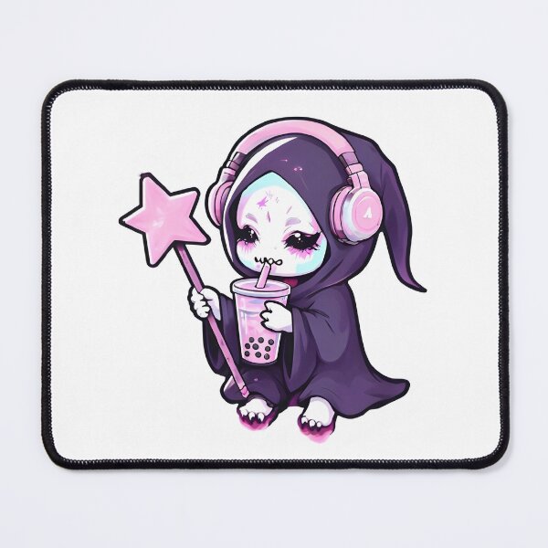 Item preview, Pastel Goth Cute Grim Reaper with Star Wand designed and sold by 77Clover.