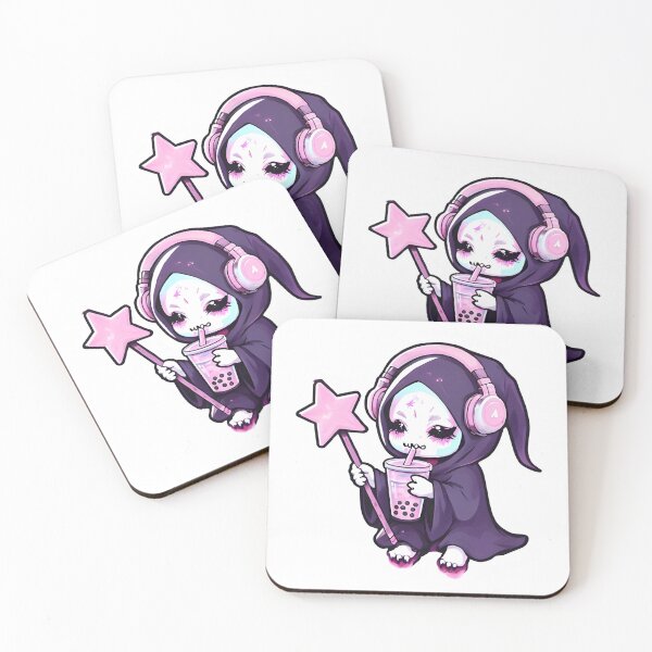 Item preview, Pastel Goth Cute Grim Reaper with Star Wand designed and sold by 77Clover.