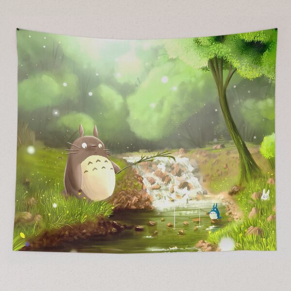 Item preview, Cute kawaii art monsters [[totoros]] go -%[ghiblis]%- fishing aways  designed and sold by ITsyxuanart.