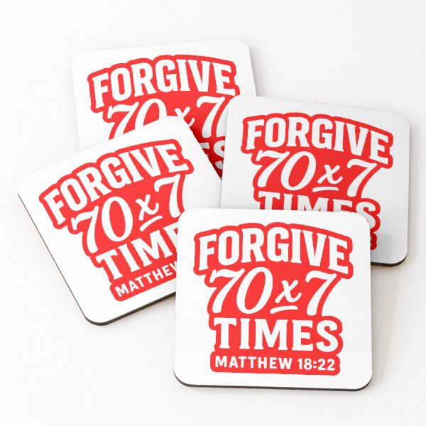 Item preview, Matthew 18:22 Forgive 70 x 7 Times designed and sold by plushism.