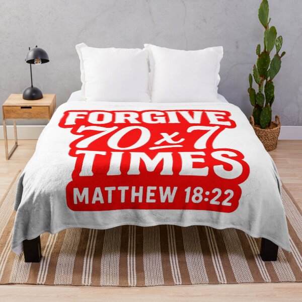 Item preview, Matthew 18:22 Forgive 70 x 7 Times designed and sold by plushism.