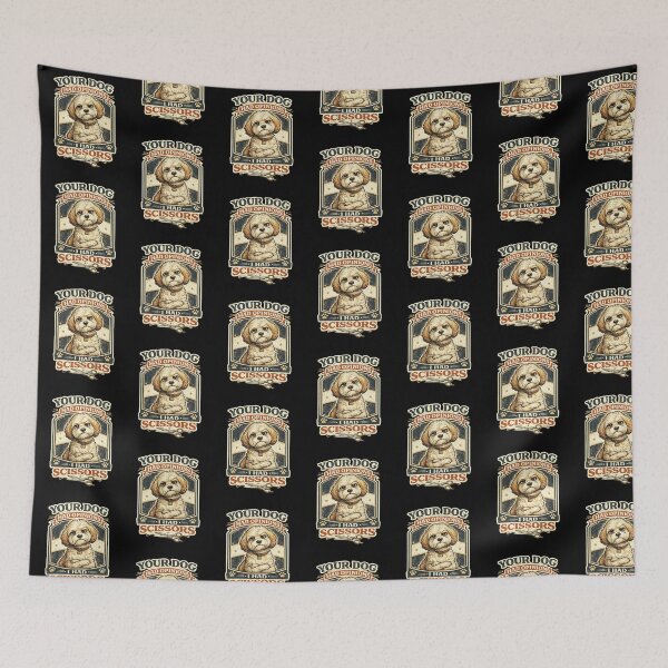 Item preview, Your Dog Had Opinions I Had Scissors Funny Dog Groomer Vintage Design designed and sold by Rudinho102.