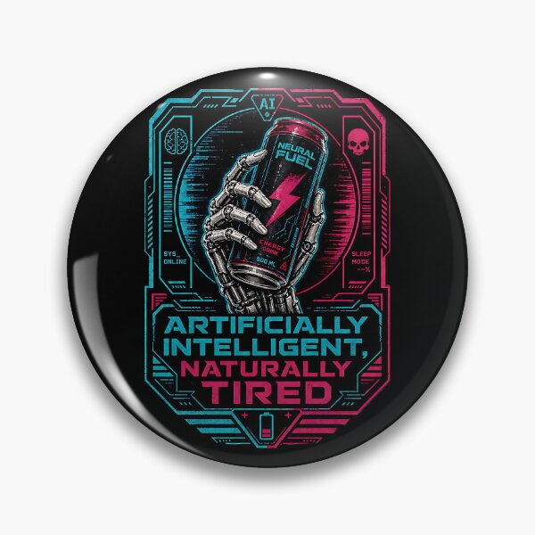 Item preview, Artificially Intelligent Naturally Tired Funny Tech Humor designed and sold by SpeakingPrint2.