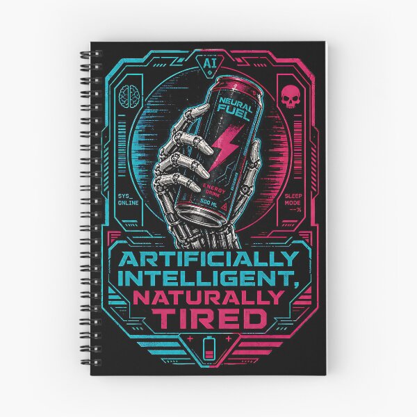 Item preview, Artificially Intelligent Naturally Tired Funny Tech Humor designed and sold by SpeakingPrint2.