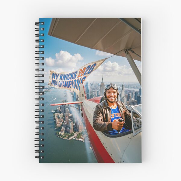 Item preview, Jalen Brunson Pilot Flying NY Knicks Championship Banner designed and sold by Home Decor Art.