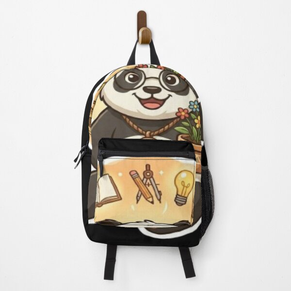 Item preview, Gardening Panda with Potted Plant Illustration designed and sold by DailySparks.