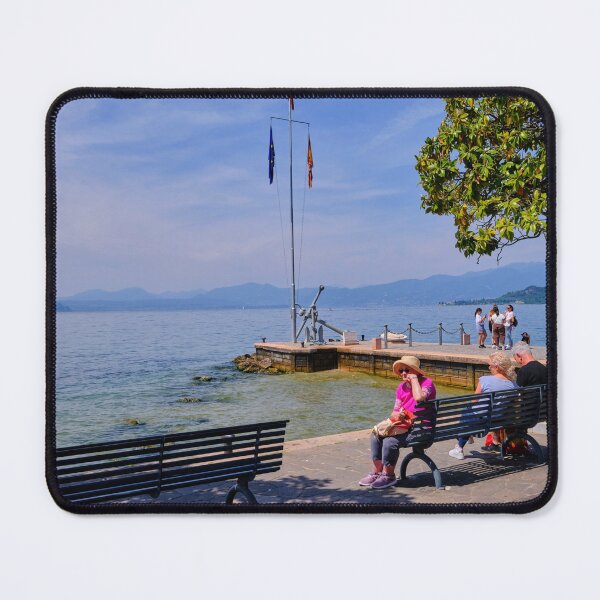 Item preview, Lakeside Promenade Bench at Bardolino on Lake Garda designed and sold by Violaman.