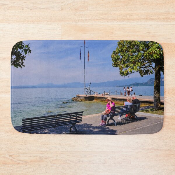Item preview, Lakeside Promenade Bench at Bardolino on Lake Garda designed and sold by Violaman.