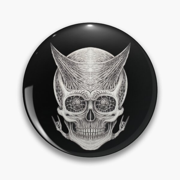 Item preview, Demon skull surreal art design designed and sold by Jiwsurreal.