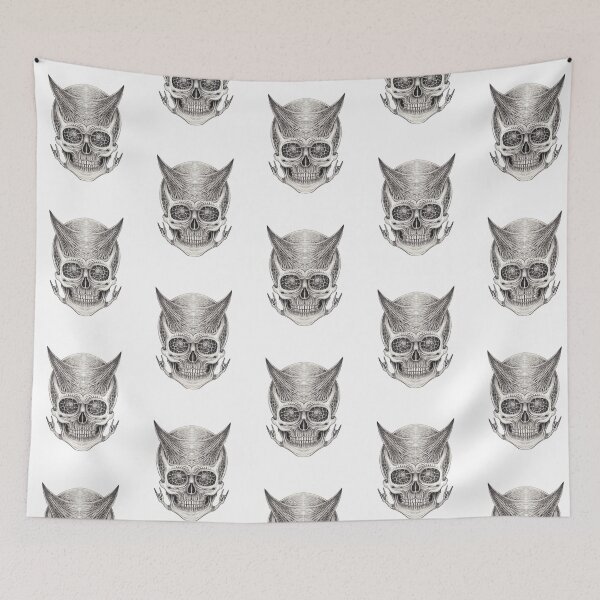 Item preview, Demon skull surreal art design designed and sold by Jiwsurreal.