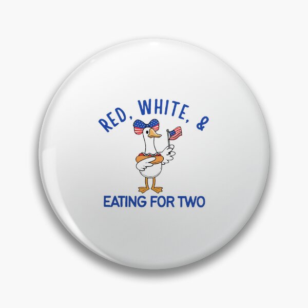 Item preview, Red White And Eating For Two Funny Pregnant Goose 4th Of July designed and sold by ChuyenSuperx.