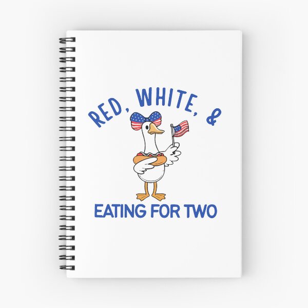 Item preview, Red White And Eating For Two Funny Pregnant Goose 4th Of July designed and sold by ChuyenSuperx.