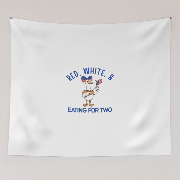Item preview, Red White And Eating For Two Funny Pregnant Goose 4th Of July designed and sold by ChuyenSuperx.