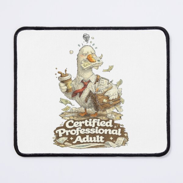 Item preview, Certified Professional Adult Funny Goose Adulting Meme designed and sold by NarpLTD.