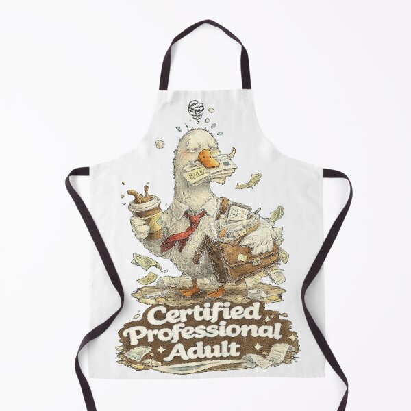 Item preview, Certified Professional Adult Funny Goose Adulting Meme designed and sold by NarpLTD.