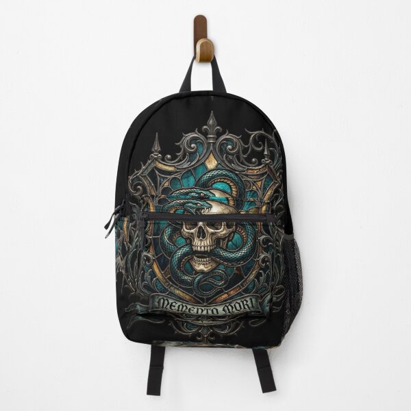 Item preview, Memento Mori Gothic Crest with Skull and Snake designed and sold by David Mateo ArtWorks.