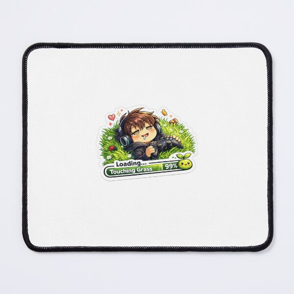 Item preview, Loading Touching Grass 99% Sticker designed and sold by Sandyp1984.