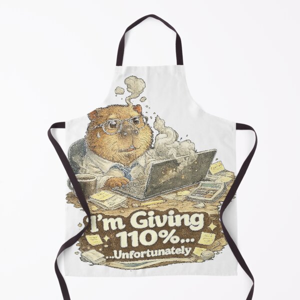 Item preview, I'm Giving 110% Unfortunately Funny Capybara Office Meme designed and sold by NarpLTD.