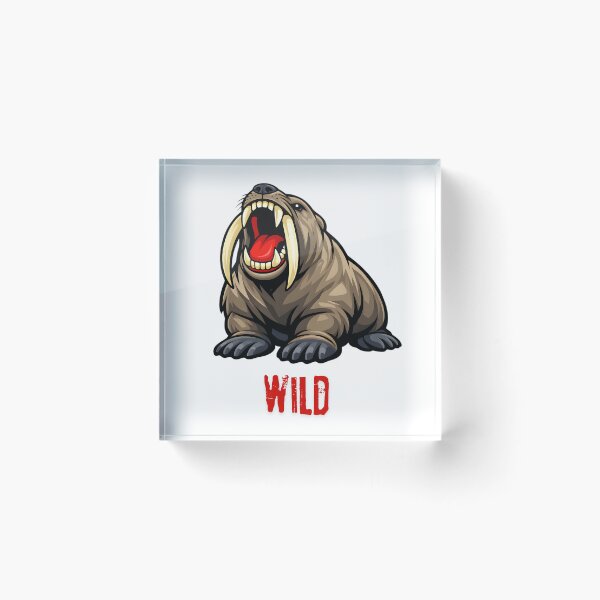Item preview, Fierce Wild Roaring Walrus Streetwear Graphic designed and sold by ROARSOME DESiGNS.
