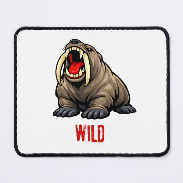 Item preview, Fierce Wild Roaring Walrus Streetwear Graphic designed and sold by ROARSOME DESiGNS.