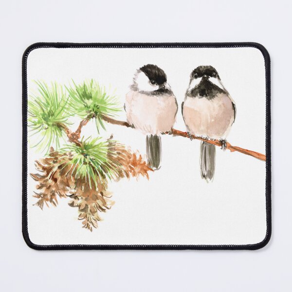 Item preview, Two Chickadees on the Pine designed and sold by surenart.