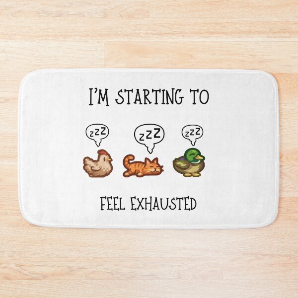 Item preview, I'm Starting To Feel Exhausted - Stardew Valley Inspired designed and sold by Cozy Moss Studio.