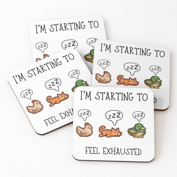 Item preview, I'm Starting To Feel Exhausted - Stardew Valley Inspired designed and sold by Cozy Moss Studio.